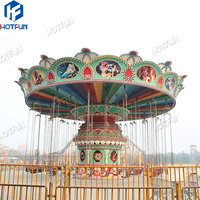 Chine Fabricant 24 sièges parc d'attractions manèges attraction foraine Manege géant chaîne balançoire carrousel chaise volante à vendre