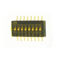Interrupteur DIP 8 positions, pas de broche 1,27 mm