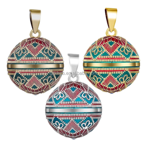 Collier pendentif en forme <span class=keywords><strong>de</strong></span> cloche d'ange plaqué argent en laiton, style tendance, pour <span class=keywords><strong>grossesse</strong></span> et maternité, cadeau <span class=keywords><strong>de</strong></span> bijoux, troisième modèle - Product Image 2