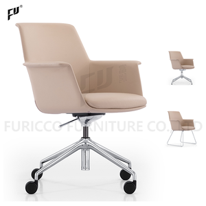 FURICCO Factory Low Back Conference <strong>Study</strong> <strong>Chair</strong> PU Leather Office <strong>Chair</strong> for Meeting Room Furniture - Product Image 2
