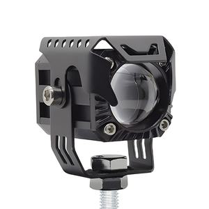 Phare LED de moto avant haute puissance 20W, double couleur, projecteur, anneau halo blanc ambre, laser - Product Image 2