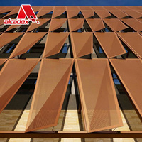 Panneaux muraux de revêtement de colonne en aluminium 3D revêtus de pvdf fasade panneau décoratif en aluminium pour façade de bâtiment pour mur extérieur extérieur