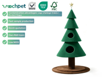 Arbre à chat de luxe vert en peluche sur mesure par le fabricant, grand arbre à chat de Noël, vente en gros, arbre à chat haut et robuste, tour à chat, best-seller, grattoir