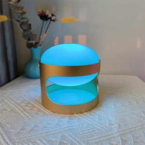Magnifique lampe de table moderne nordique en aluminium oxydé à intensité variable tactile, alimentée par batterie, pour la décoration de restaurant - Product Image 6