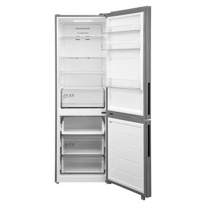 Réfrigérateur et congélateur Midea en acier inoxydable 59,5x67x186cm, format combiné, classe énergétique E, système No Frost - Product Image 2