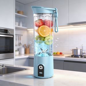 Licuadora Portátil de Alta Resistencia para Smoothies, Batería de 2000 mAh, 550 ml, Alimentación USB, Libre de BPA, 6 Cuchillas, Modo Turbo, A Prueba de Fugas, para Exteriores - Product Image 1