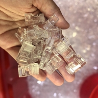 Passage sans passage à travers Rj45 pour connecteur Rj45 non blindé de câble Ethernet Cat5 Cat 6