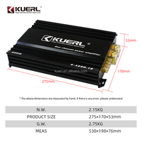 Kuerl 12V Mini haut-parleur amplificateur nouveau modèle 600W grande puissance 1 canal amplificateur de voiture numérique classe D Mono rehausseur Audio de voiture