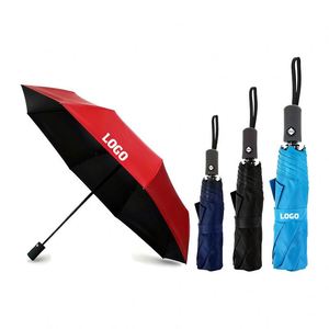 Paraguas Promocional Automático de Apertura y Cierre, 3 Pliegues, Poliéster Pongee, Resistente al Viento, para Regalo con Logotipo Vintage - Product Image 1