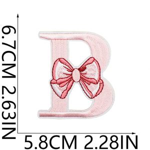 Nuevo Parche Termoadhesivo con Lazo Rosa y Letras para Decorar Ropa, Bolsos y Sombreros de Niñas - Product Image 5