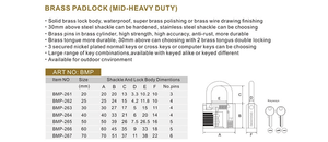 Cadenas en laiton massif trempé de 40 mm pour vente mondiale - Product Image 6