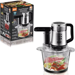 6 in 1 Food Processor Fufu Machine Procesador De Alimentos 3.0L Capacity 300W Stainless Design for Meat <b>Vegetables</b> and Dough - Product Image 1