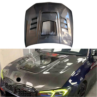 Nouveau capot en verre transparent Carbon Faber pour BMW 2018+ G30 G38 F90 au design sportif, kit carrosserie de lifting