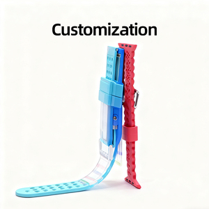 Tùy chỉnh Silicone ban nhạc đồng hồ đa thiết bị phù hợp (Apple // <span class=keywords><strong>Fitbit</strong></span>)-tùy chọn màu sắc/Logo Cá Nhân Chống mài mòn - Product Image 3