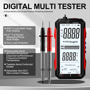 Multimètre numérique professionnel rechargeable à écran super large, 6000 points de lecture, auto-étalonnage, affichage 4 chiffres, non étanche, facile à lire - Product Image 4