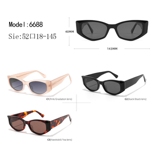 Custom Logo Cat Eye <b>Sunglasses</b> Full Rim UV400 Protection Unisex Casual Acetate <b>Frame</b> Lens Color Customization - Product Image 2