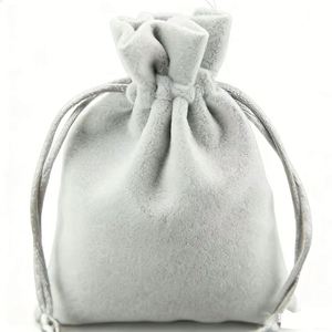 Sac à chaussures en velours, sacs de rangement de luxe en velours pour vêtements et chapeaux, sacs d'emballage textiles, sacs à cordon en velours rose - Product Image 3