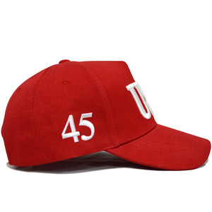 Vente en gros extérieur coloré rouge camouflage Usa President Election 3d brodé Baseball Snapback Cap Hat avec drapeau américain - Product Image 4