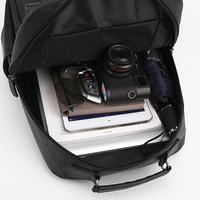 Sac à dos pour ordinateur portable en cuir PU imperméable, personnalisé avec logo, unisexe, pour étudiants, affaires et voyages, doublure en nylon, fermeture éclair