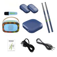 Kit de batterie électronique portable et léger - Batterie électronique intelligente avec baguettes et câble de connexion audio