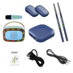 Kit de batterie électronique portable et léger - Batterie électronique intelligente avec baguettes et câble de connexion audio - Product Image 1