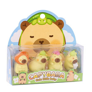 Creativo Super lindo conejillo de indias CASTOR en caja borrador conjunto estudiante papelería premios regalos Navidad - Product Image 1