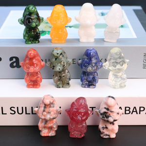 Haute qualité cristaux pierre <span class=keywords><strong>de</strong></span> guérison personnage <span class=keywords><strong>de</strong></span> dessin animé sculpture d'animaux pour la vente en gros - Product Image 4