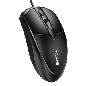 Milang Wired <b>Keyboard</b> And Mouse Set Full Size With <b>Number</b> <b>Pad</b> For Desktop Laptop Office Use - Product Image 4