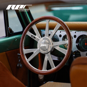 Volants en bois forgé chromés Roc Custom S2.21 assortis pour Escalade Yukon Range Rover - Product Image 1