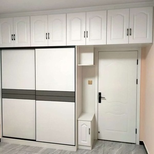 Custom Eco-Friendly <b>Large</b> Capacity Bedroom <b>Wardrobe</b> with Segmented Push-Pull <b>Sliding</b> <b>Door</b> Splicing Design for Villa & Hotel Use - Product Image 5
