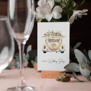 Ensemble de cartes de vœux de mariage élégantes, papier rectangulaire, vernis mat, cartes personnalisées pour la fête nuptiale, impression numérique 4 couleurs - Product Image 2