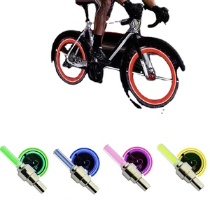 Neon bisiklet jant ışığı <span class=keywords><strong>Mini</strong></span> LED bisiklet arka lambası MTB tekerlek lastik memesi vana Caps lamba bisiklet uyarı başkanı arka işık parçaları - Product Image 1