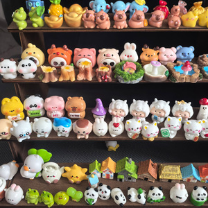 3D Jardín Decorativo Granja Animal Oveja Escultura Resina Caballo Vaca Cordero Conejo Cachorro Piglet Ganado pony Perro Pato Pollo Figuritas - Product Image 5