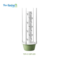Tour hydroponique à 7 niveaux avec pompe LED |   Irrigation goutte à goutte |   PP de qualité alimentaire |   Système d'agriculture verticale pour la culture en intérieur/extérieur |   Bricolage facile