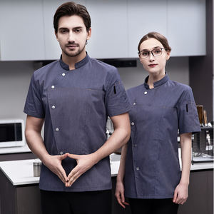 Premium Global Summer Tall 5Xl <span class=keywords><strong>Blanc</strong></span> Restauration Pâtisserie Chef Veste Manteaux Tabliers Avec Poches Uniforme Porter Pour Femme - Product Image 2