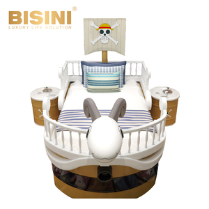 Cama Infantil Popular con Diseño de Barco Pirata, Cama de Dibujos Animados ONE PIECE <span class=keywords><strong>Going</strong></span> <span class=keywords><strong>Merry</strong></span>, Juego de Dormitorio Infantil con Diseño de Barco Corsario, Regalo para Niños - Product Image 1