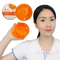 Masque de nuit pour le visage à la vitamine C 100% naturelle et à la centella, 300g, éclaircissant, anti-rides, raffermissant, hydratant, gel végétalien, étiquette privée OEM