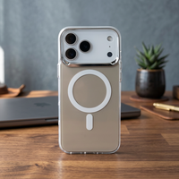 Coque magnétique antichoc et anti-rayures IMD laser mate avec chargement sans fil pour iPhone 17 Pro Max – Étui arrière magnétique pour téléphone S26