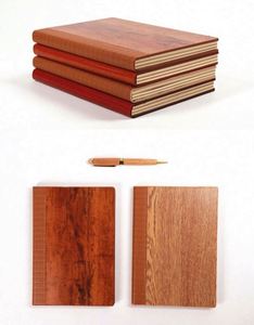 2025 personalizado promocional de madera de roble A5 Eco diario diarios cuaderno de cuero juego de regalo de negocios con bolígrafo - Product Image 3
