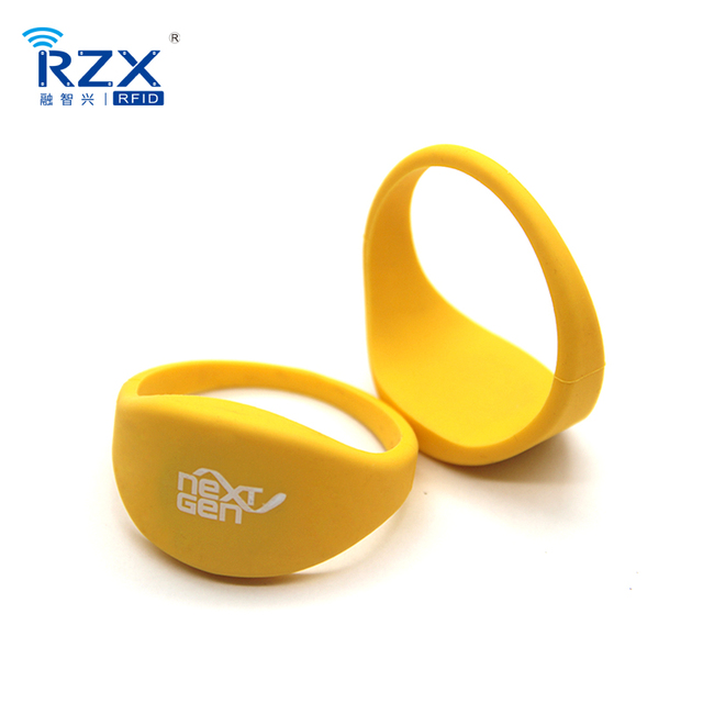 Stylish Silicone NFC Wristband Bracelet RFID Door Access Control Wristband HF RFID Party Bracelet for Events