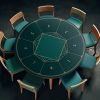 Tapis de poker Texas Hold'em épais Jiaji Bu, grand format, couleur unie, antidérapant, pour salle de poker, usage domestique, résistant à l'usure