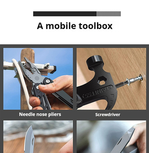 Taschen messer Klapp holzgriff Multi <span class=keywords><strong>Tool</strong></span> Klauen hammer Mehrzweck werkzeug - Product Image 6