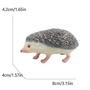 Modèles d'ornements de simulation de faune sauvage transfrontaliers à assembler en plastique : Léopard nuageux, Loup, Ours-fourrure, Kangourou, Python, Hérisson géant - Product Image 3