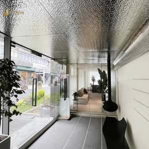 EX216 Muestra gratis Panel de pared Hojas de decoración de techo Oficina Hogar Fondo Hoja de acero inoxidable para decoración de hotel - Product Image 1