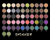 Palette de fards à paupières cosmétiques en gros sous marque privée, 12 couleurs, en plastique, végétaliens, hautement pigmentés, pailletés et mats