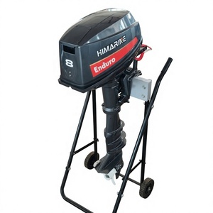 Moteur marin Himarine 8HP à arbre long haute performance pour bateau pneumatique de pêche compatible avec - Product Image 3