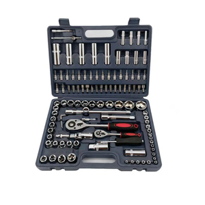 Ferramentas Manuais <span class=keywords><strong>Kraft</strong></span> Direto da Fábrica com Kit de Soquetes de 108 Peças/Conjunto de Soquetes com Caixa Plástica Portátil - Product Image 1