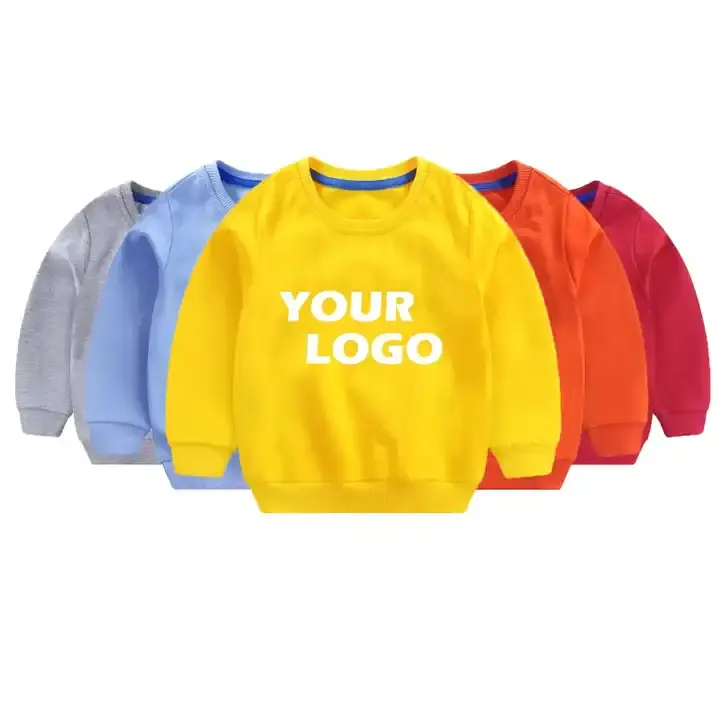 OEM High Quality Cotton Kids Sweatshirts And Hoodies Custom Winter Warm Casual Crew Neck Sweatshirt For Kids Winter