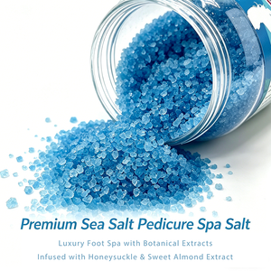 Sel de pédicure spa professionnel en vrac OEM ODM au sel marin et extrait de chèvrefeuille, parfum longue durée, apaisant et relaxant, sans parabène - Product Image 4