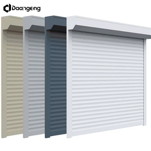 Portes à enroulement en aluminium, sécurité renforcée, lames solides anti-effraction pour devantures de magasins et pharmacies, verrouillage nocturne - Product Image 1